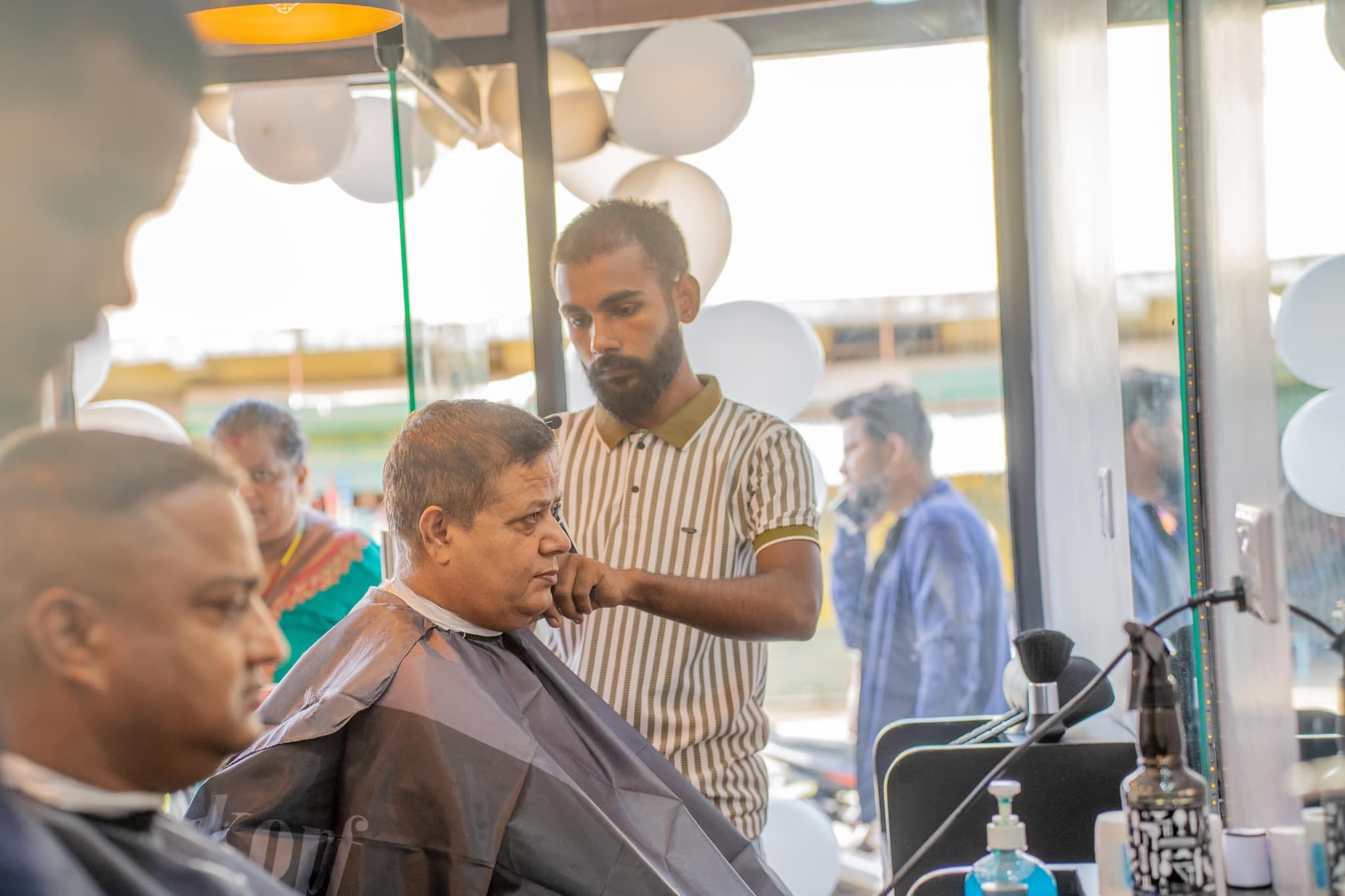 Haircut service at The Hair Cut