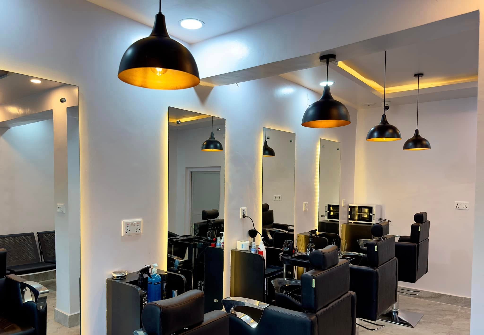 The Hair Cut premium salon interior