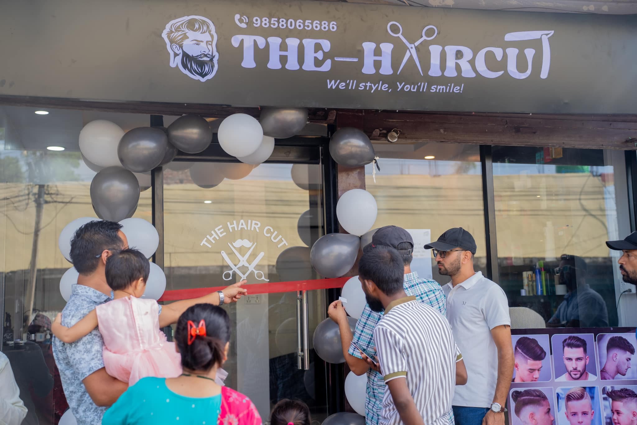 The Hair Cut opening event.